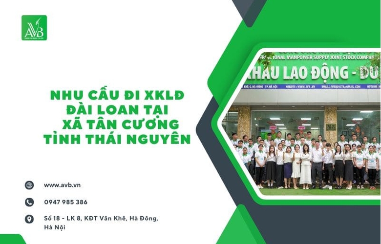XKLĐ ĐÀI LOAN tại xã Tân Cương, Thái Nguyên – 3 Đơn Hàng Lương Cao, Môi Trường Làm Việc Ổn Định