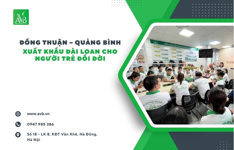 Đồng Thuận – Quảng Bình: Xuất khẩu Đài Loan cho người trẻ đổi đời