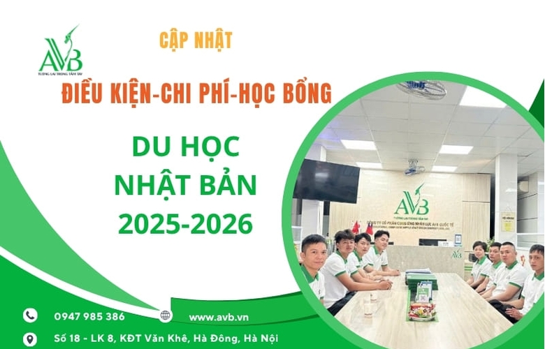 CẬP NHẬT ĐIỀU KIỆN – CHI PHÍ – HỌC BỔNG DU HỌC NHẬT BẢN 2025 – 2026