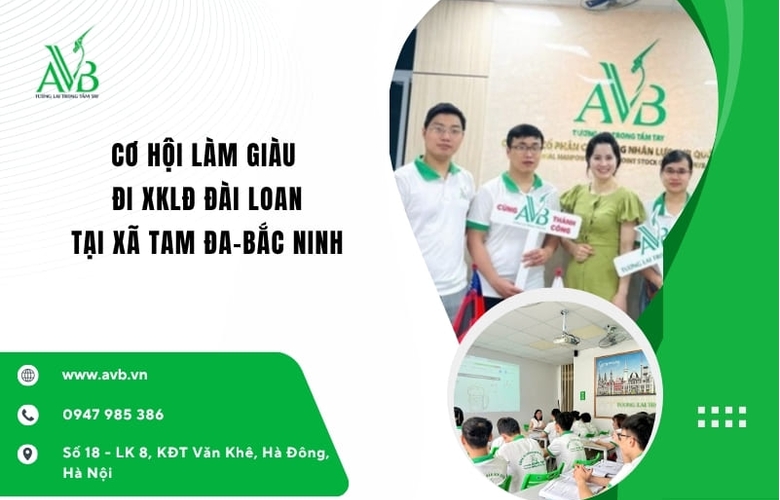 thu nhập cao-Đơn hàng may,hàn,nông nghiệp-XKLĐ Đài Loan xã Tam Đa, Bắc Ninh