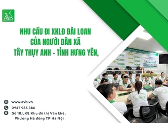 Nhu cầu đi xklđ Đài Loan của người dân xã Tây Thụy Anh – Tỉnh Hưng Yên,