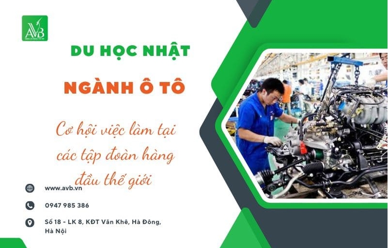 Du học Nhật ngành ô tô – Cơ hội việc làm tại các tập đoàn hàng đầu thế giới
