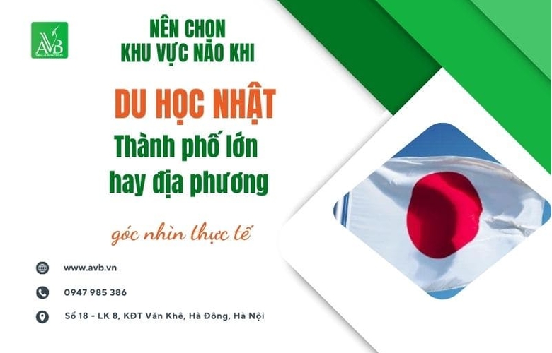 Nên chọn khu vực nào khi du học Nhật? Thành phố lớn hay địa phương – góc nhìn thực tế