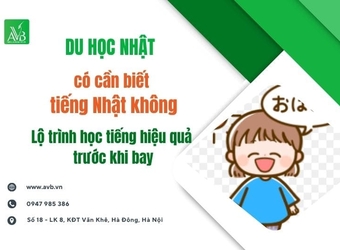 Du học Nhật có cần biết tiếng Nhật không? Lộ trình học tiếng hiệu quả trước khi bay cùng AVB Quốc tế