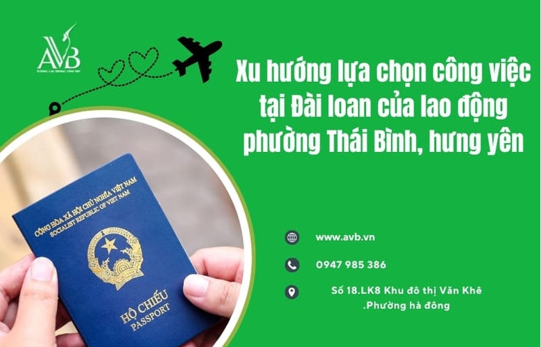 Xu hướng lựa chọn công việc tại Đài loan của lao động phường Thái Bình