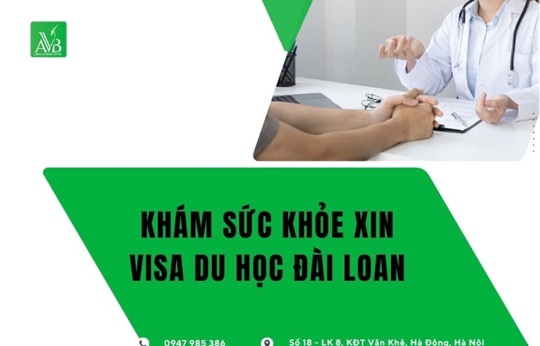 Khám sức khỏe xin visa du học Đài Loan uy tín tại xã Xuân Lãng, tỉnh Phú Thọ