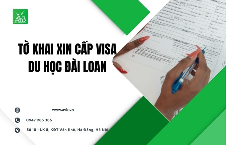 Tờ khai xin cấp visa du học Đài Loan uy tín tại xã Hợp Kim, Tỉnh Phú Thọ