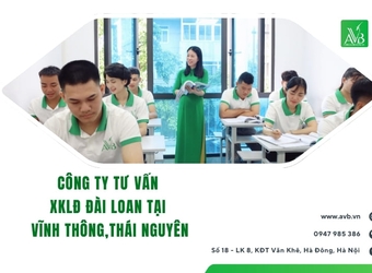 XKLĐ Đài Loan ngành cơ khí,thu nhập cao,ổn định,Xã Vĩnh Thông,Thái Nguyên