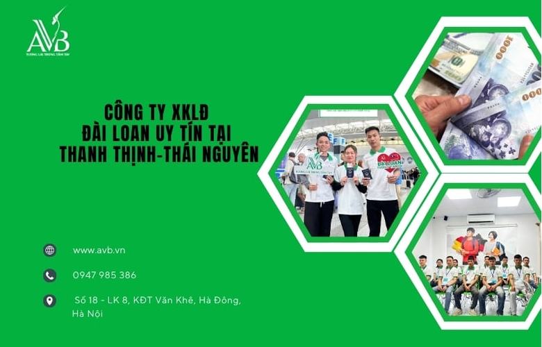 Việc làm TP,dệt, hộ lý vợ chồng,XKLĐ Đài Loan xã Thanh Thịnh Thái Nguyên