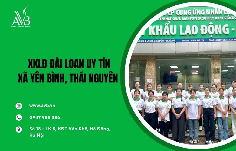 Việc làm TP,tiện,chăn nuôi lương cao,XKLĐ Đài Loan xã Yên Bình Thái Nguyên