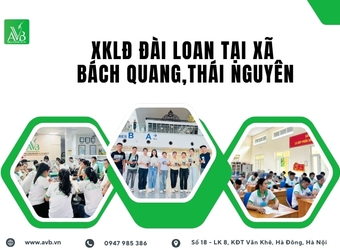 Phường Bách Quang Thái Nguyên,XKLĐ Đài Loan uy tín,Việc làm dệt,may,hộ lý