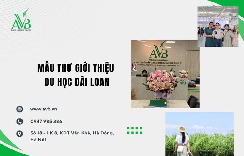 Mẫu thư giới thiệu du học Đài Loan uy tín – Phường Gia Viên, Tỉnh Hải Phòng