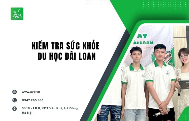 Kiểm tra sức khỏe du học Đài Loan tại phường Tây Hiếu,Nghệ An cần lưu ý ???