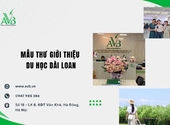 Mẫu thư giới thiệu du học Đài Loan tại Kỳ Xuân, Hà Tĩnh chuẩn và dễ áp dụng