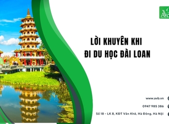 Lời khuyên khi đi du học Đài Loan tại Sơn Giang, Hà Tĩnh cho người mới