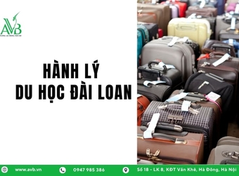 Hành lý du học Đài Loan xã Tân Minh,Ninh Bình:Chuẩn bị đúng, Bay thuận lợi