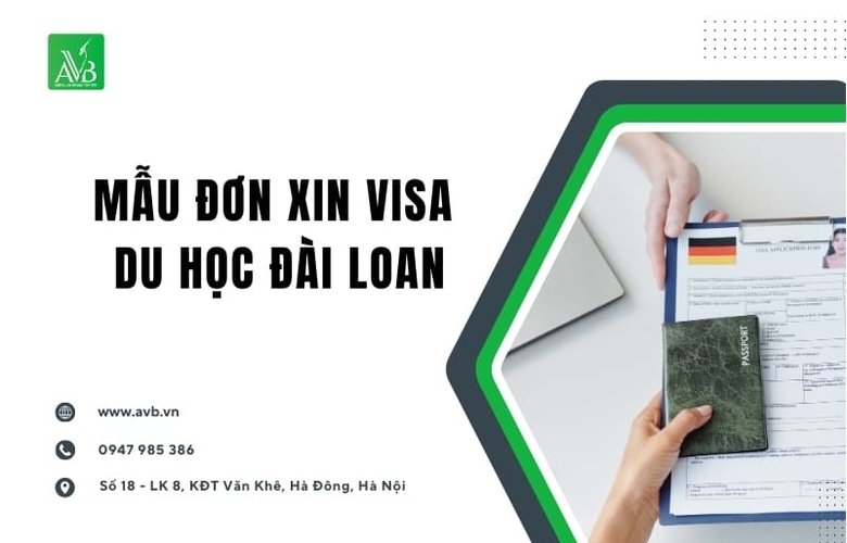 Mẫu đơn xin visa du học Đài Loan ở Liêm Tuyền,Ninh Bình:Điền đúng,không bị chậm