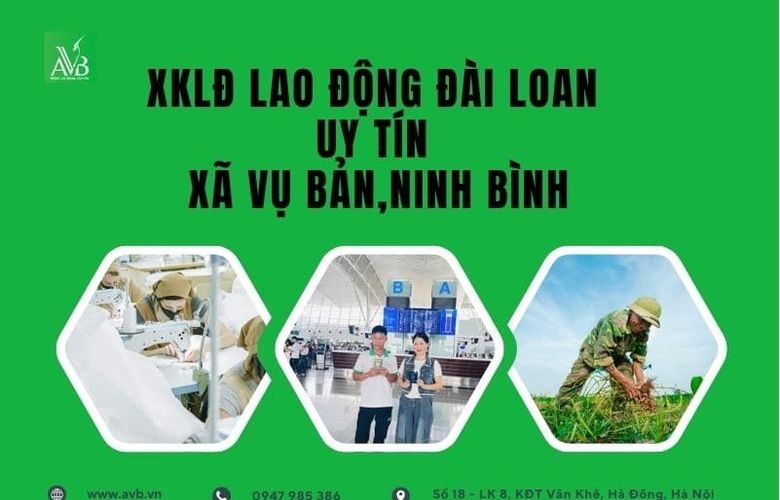 Xã Vụ Bản,Ninh Bình đi xuất khẩu lao động Đài Loan cần biết thông tin gì?”