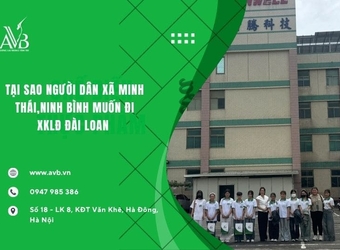 Tại sao người dân xã Minh Thái,Ninh Bình muốn đi xuất khẩu lao động Đài Loan