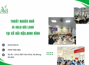 Thoát nghèo nhờ đi xuất khẩu lao động Đài Loan uy tín xã Hải Hậu,Ninh Bình