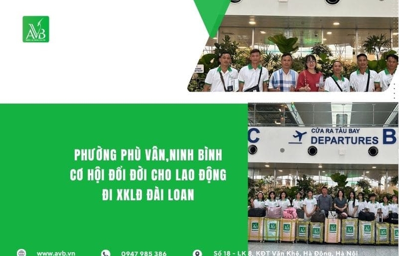 Phù Vân,Ninh Bình,Cơ hội nâng cao thu nhập khi đi xuất khẩu lao động Đài Loan