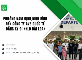Người dân phường Nam Định, Ninh Bình đến AVB đăng ký xuất khẩu LĐ Đài Loan