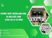 Phường Thiên Trường,Ninh Bình đi XKLĐ Đài Loan,Thu nhập trên 35 trđồng/tháng