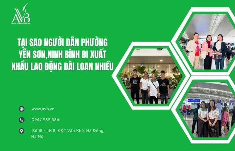 Tại sao người dân P Yên Sơn,Ninh Bình đi xuất khẩu lao động Đài Loan nhiều?