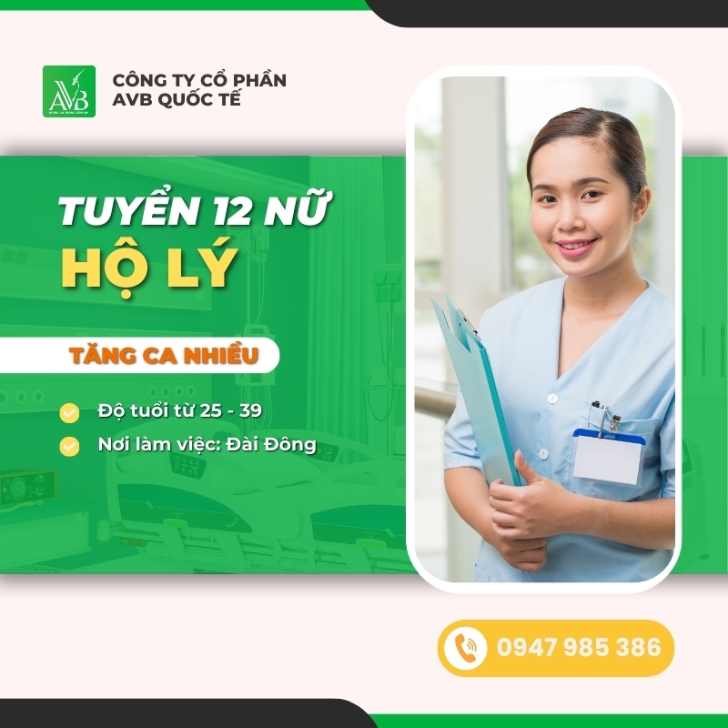 TUYỂN 12 NỮ HỘ LÝ LÀM VIỆC TẠI ĐÀI ĐÔNG