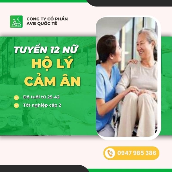 TUYỂN 12 NỮ HỘ LÝ – VIỆN DƯỠNG LÃO CẢM ÂN – ĐÀI TRUNG