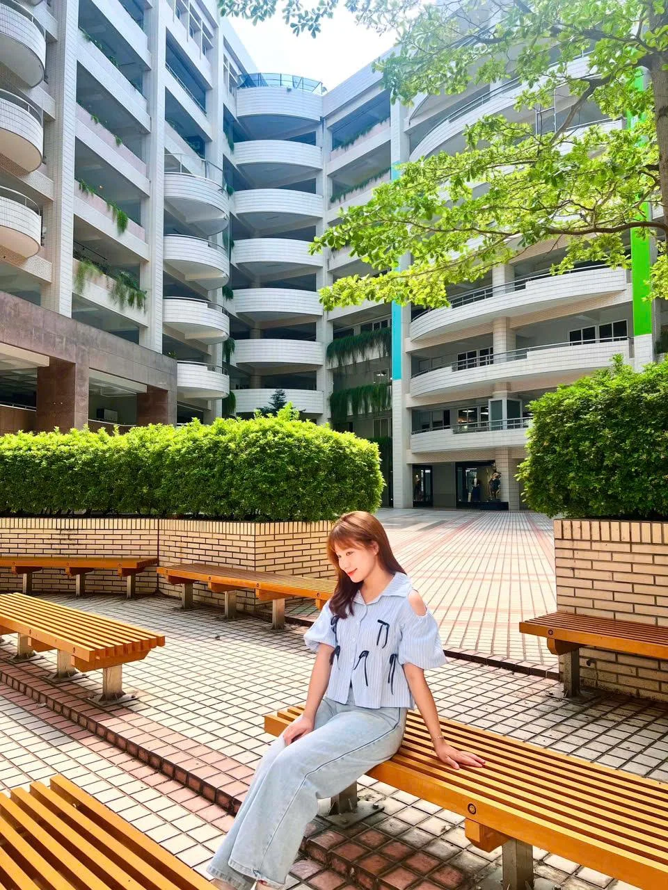 Du học sinh trong khuôn viên trường tại Đài Loan