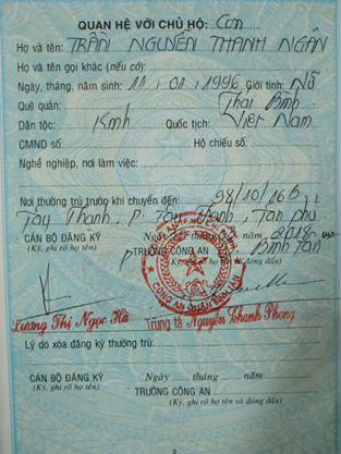 Giấy tờ đối chiếu cho người miền Nam đi XKLĐ Đài Loan lần đầu