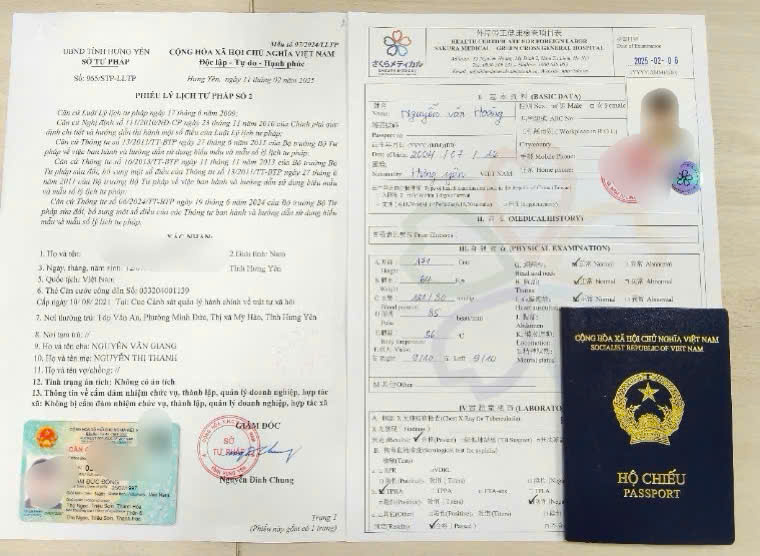 hồ sơ xkld đài loan
