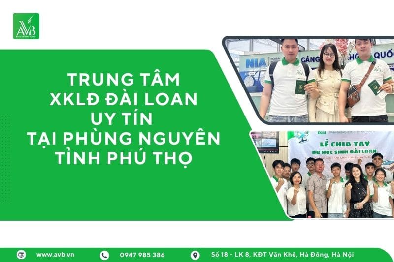 Xuất khẩu lao động Đài Loan tại xã Phùng Nguyên – Phú Thọ thu nhập ổn định